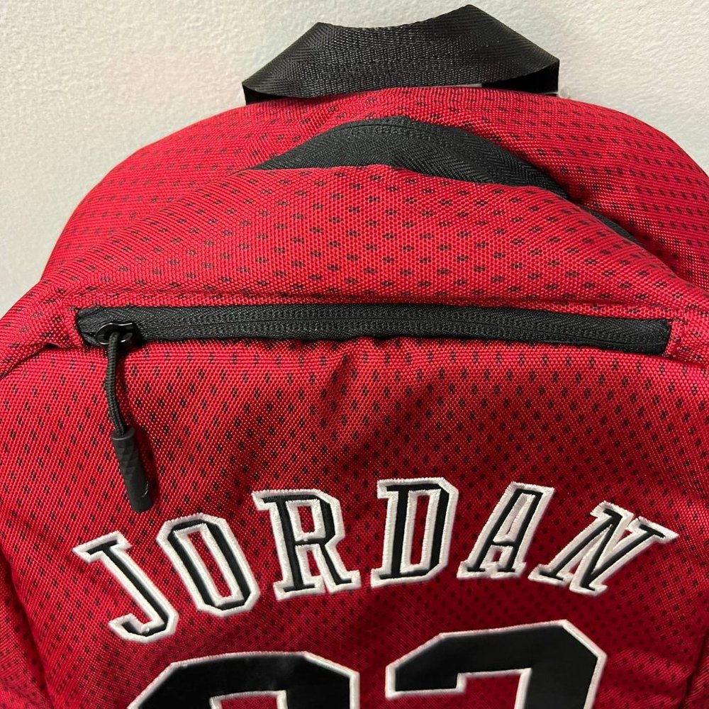 Nike Air Jordan 23 Chicago Bulls Jumpman Laptop Large Backpack Bag - Picture 2 of 8